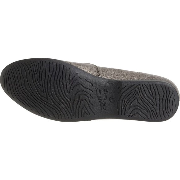 NEW Dansko Larisa Slip-On Loafers Nappa Leather in Pewter Metallic 254 - Picture 8 of 9